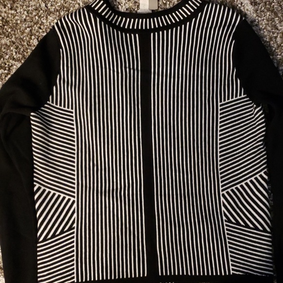 New Chico's  Cardigan Sweater Black & White - Picture 4 of 8